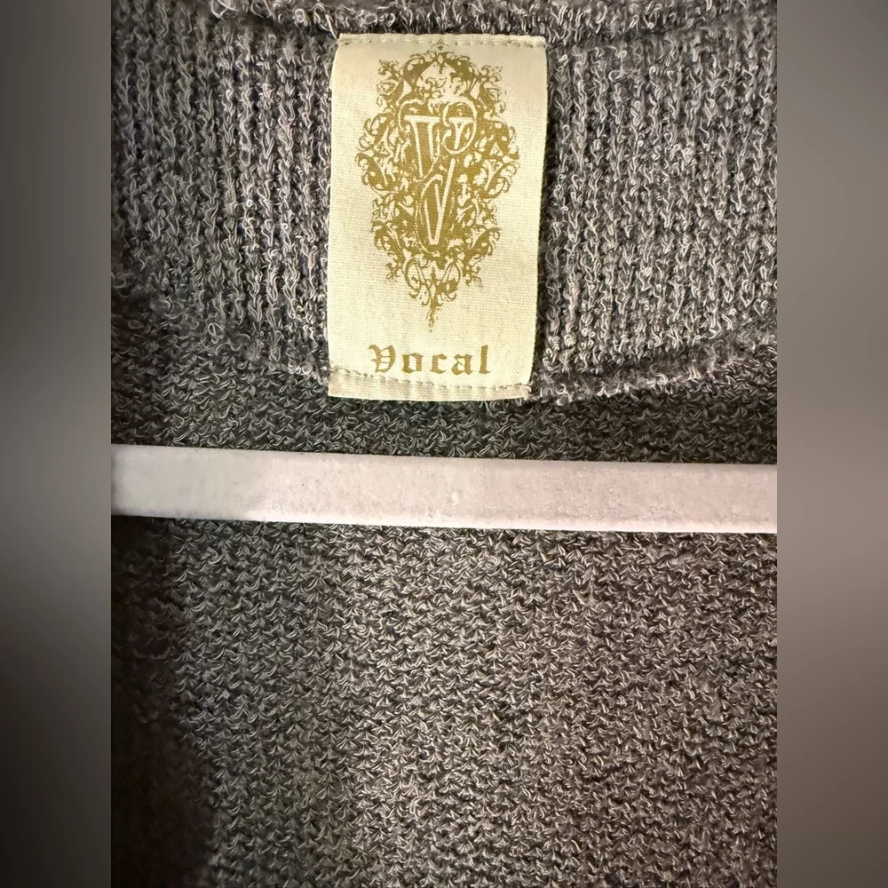 Vocal Charcoal Knit Vest - Picture 7 of 8